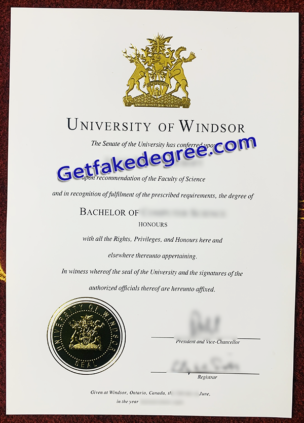 University of Windsor degree, University of Windsor fake diploma