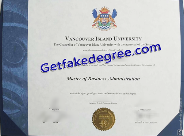 Vancouver Island University degree, fake Vancouver Island University diploma