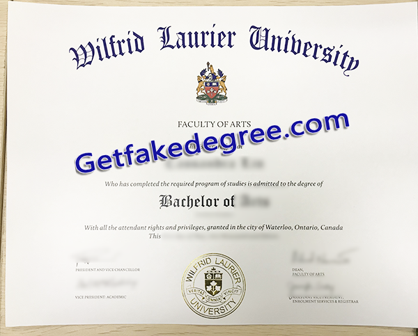 Wilfrid Laurier University degree, fake Wilfrid Laurier University diploma