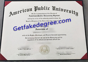 buy fake American Public University diploma