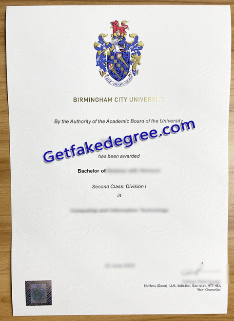 Birmingham City University Degree BCU Fake Diploma - Buy Fake High ...