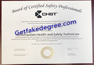 buy fake CHST certificate