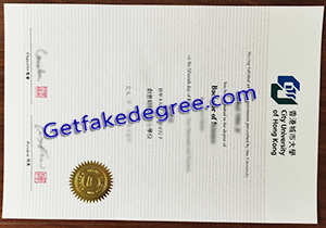 buy fake City University of Hong Kong diploma