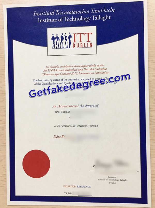 Institute of Technology Tallaght diploma, fake ITT Dublin degree