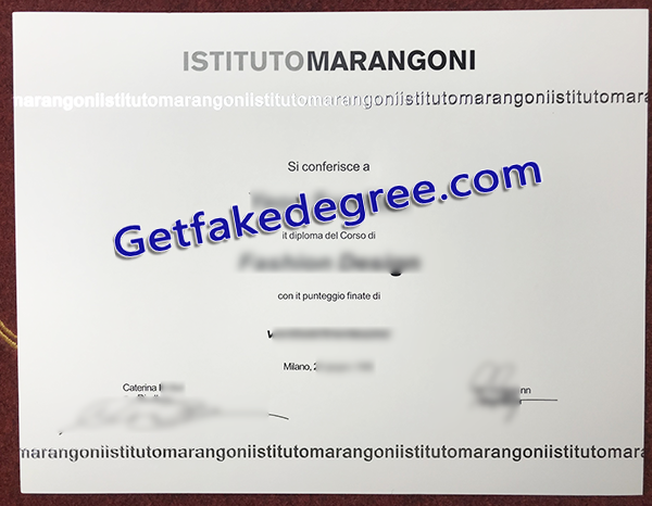 Istituto Marangoni diploma, Istituto Marangoni fake degree