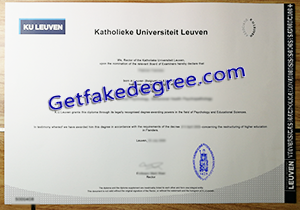 buy fake KU Leuven diploma