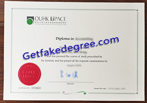 buy fake OUHK LiPACE diploma