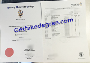 buy fake Sunway University degree transcript