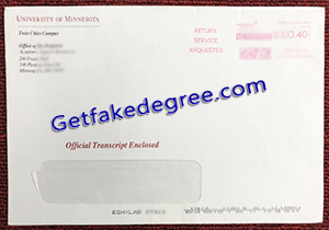 buy fake University of Minnesota transcript envelope