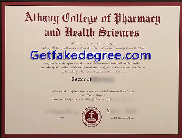ACPHS diploma, fake ACPHS degree