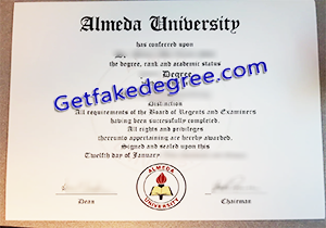 buy fake Almeda University diploma