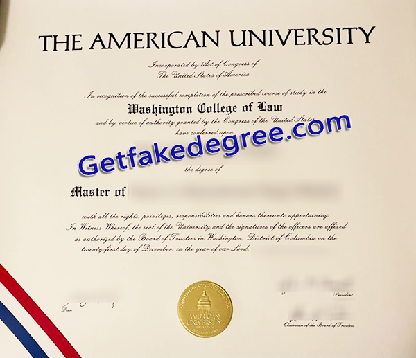 American University degree, fake American University diploma
