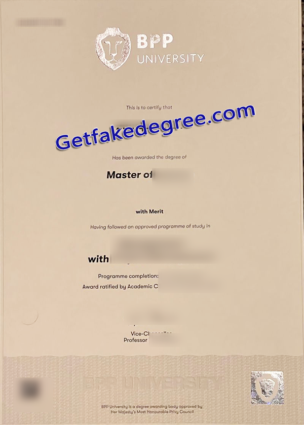 BPP University degree, BPP fake diploma