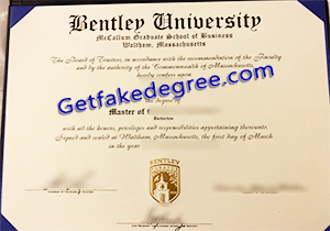 buy fake Bentley University degree