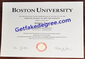 buy fake Boston University diploma