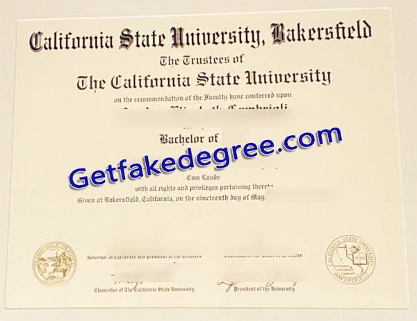 CSU Bakersfield diploma, fake CSUB degree