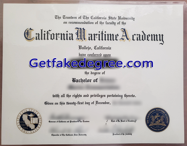 CSU Maritime Academy degree, fake CSU diploma