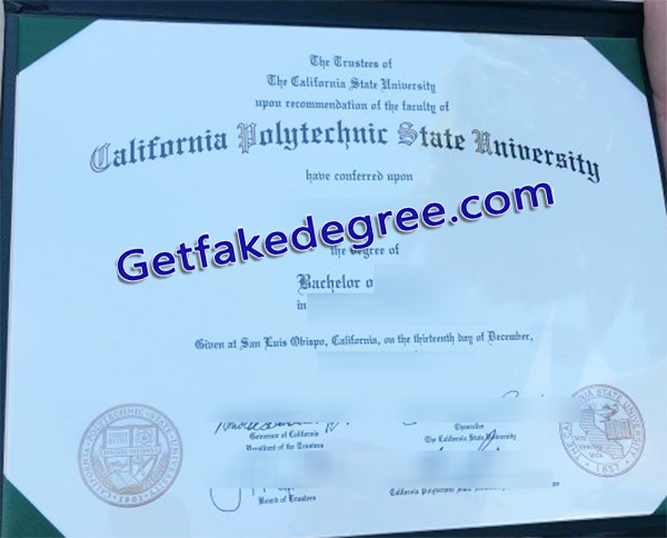 fake CSU diploma, California Polytechnic State University degree