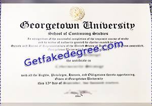 buy fake Georgetown University diploma