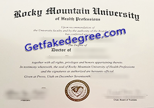 buy fake Rocky Mountain University degree