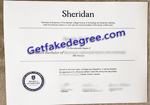 buy fake Sheridan College diploma