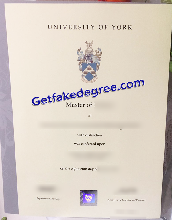 University of York fake degree, University of York certificate