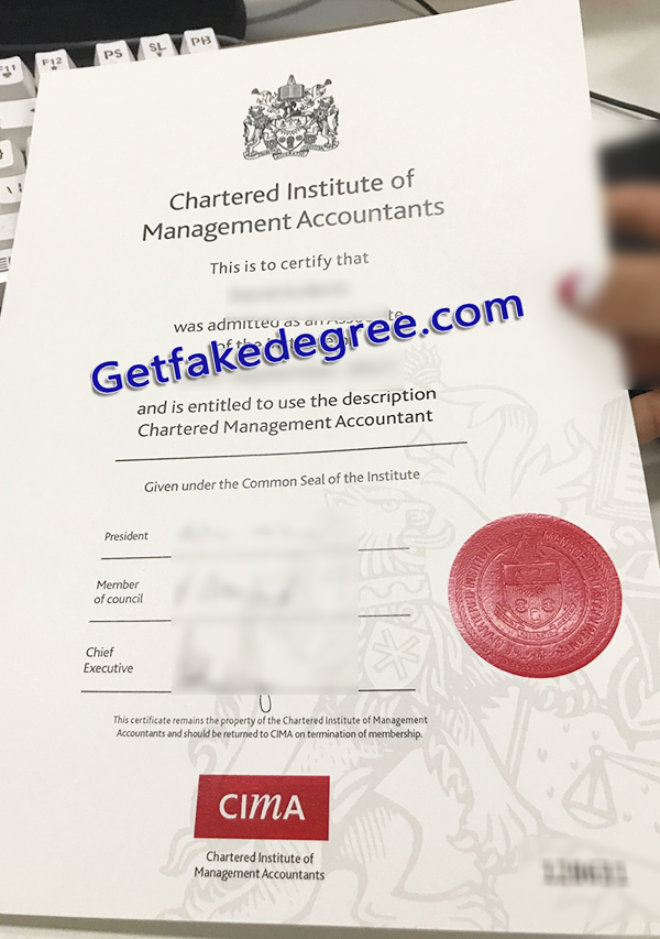CIMA certificate, fake CIMA diploma