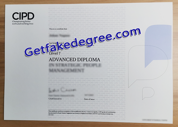 CIPD certificate, CIPD fake diploma