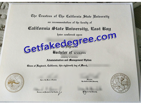 fake CSUEB degree, CSU East Bay diploma
