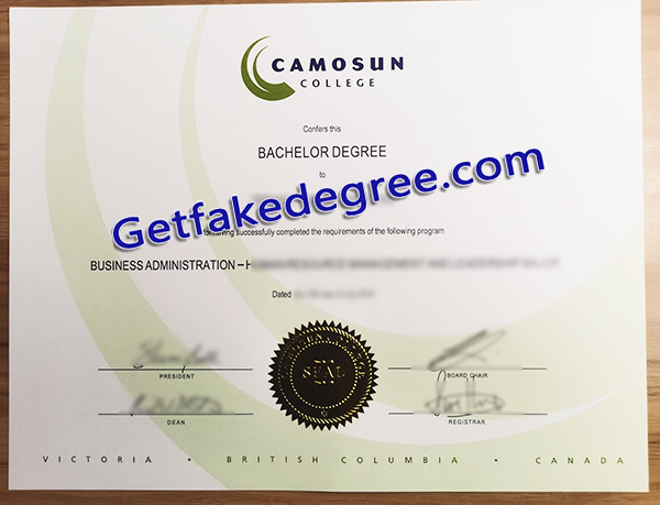 Camosun College degree, fake Camosun College diploma