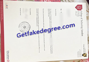 buy fake College of Technology London diploma letter