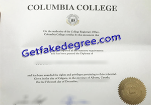 buy fake Columbia College degree