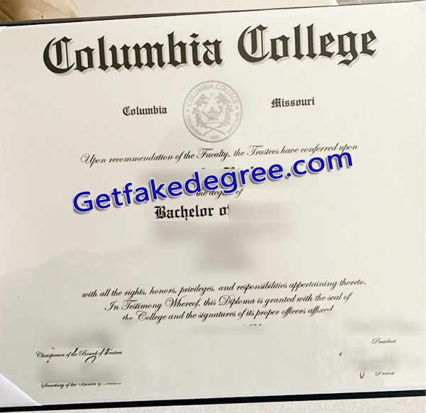 Columbia College degree, Columbia College fake diploma