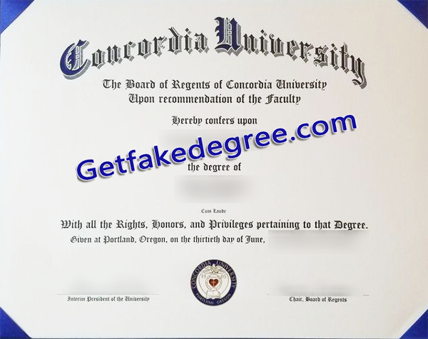 Concordia University diploma, fake Concordia University degree