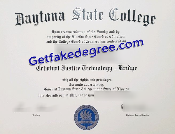 Daytona State College degree, fake DSC diploma