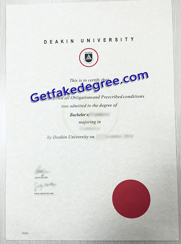Deakin University diploma, fake Deakin University degree