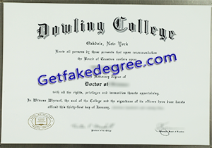 buy fake Dowling College degree