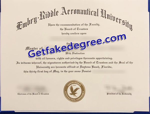 Fake ERAU degree, Embry-Riddle Aeronautical University diploma