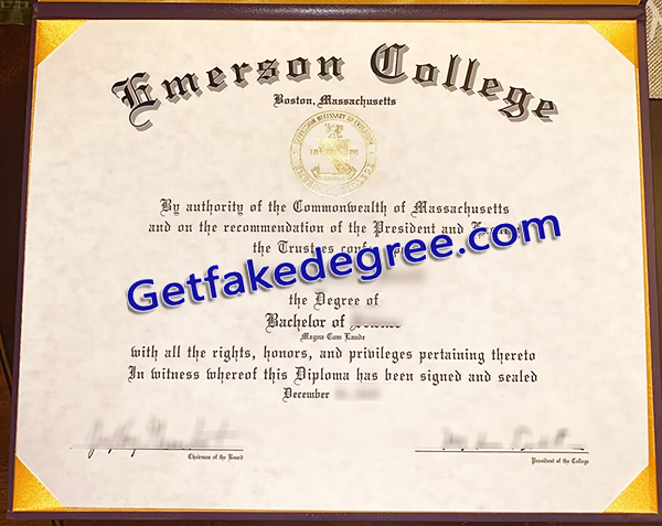 Emerson College diploma, Emerson College fake degree