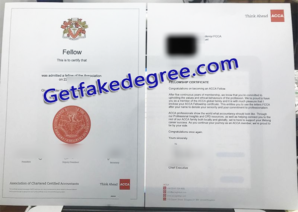 FCCA fake degree, ACCA certificate
