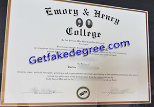 buy fake Emory & Henry College degree