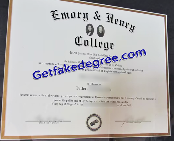 Emory & Henry College degree, fake diplomas