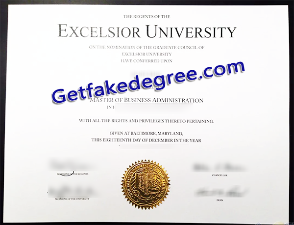 Excelsior University diploma, fake Excelsior University degree