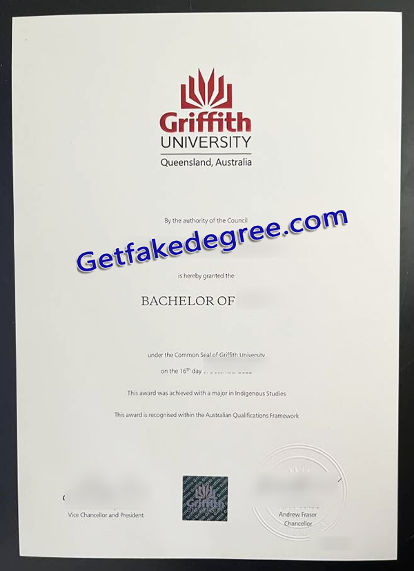 Griffith University diploma, fake Griffith University degree