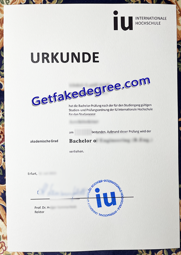 IU Internationale Hochschule diploma, fake IU degree
