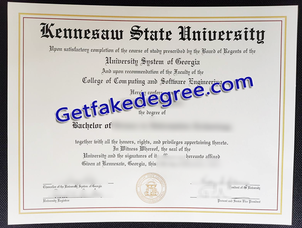 Kennesaw State University diploma, KSU fake degree