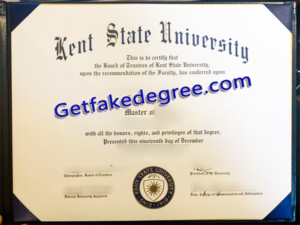 Kent State University diploma, fake Kent State University degree