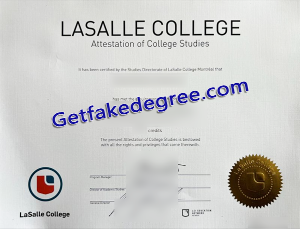 LaSalle College degree, fake LaSalle College diploma