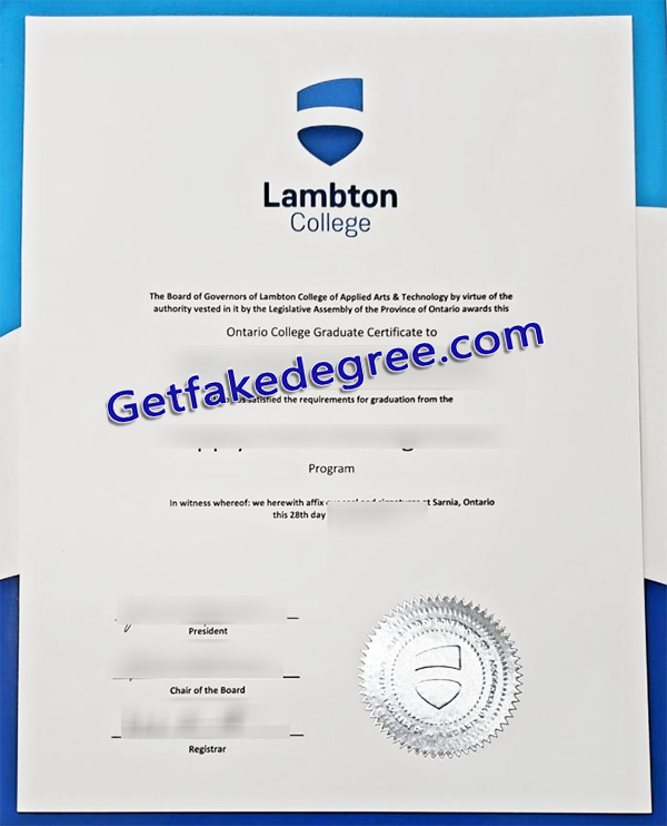 Lambton College diploma, Lambton College fake degree