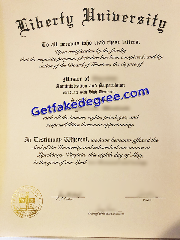 Liberty University diploma, fake Liberty University degree